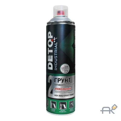 DETOP 2 - Грунт эпоксидный толстослойный антикорозийный серый 650мл аэрозоль